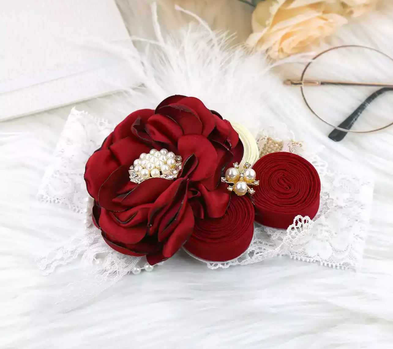 Fancy Sassy Headwrap- Red