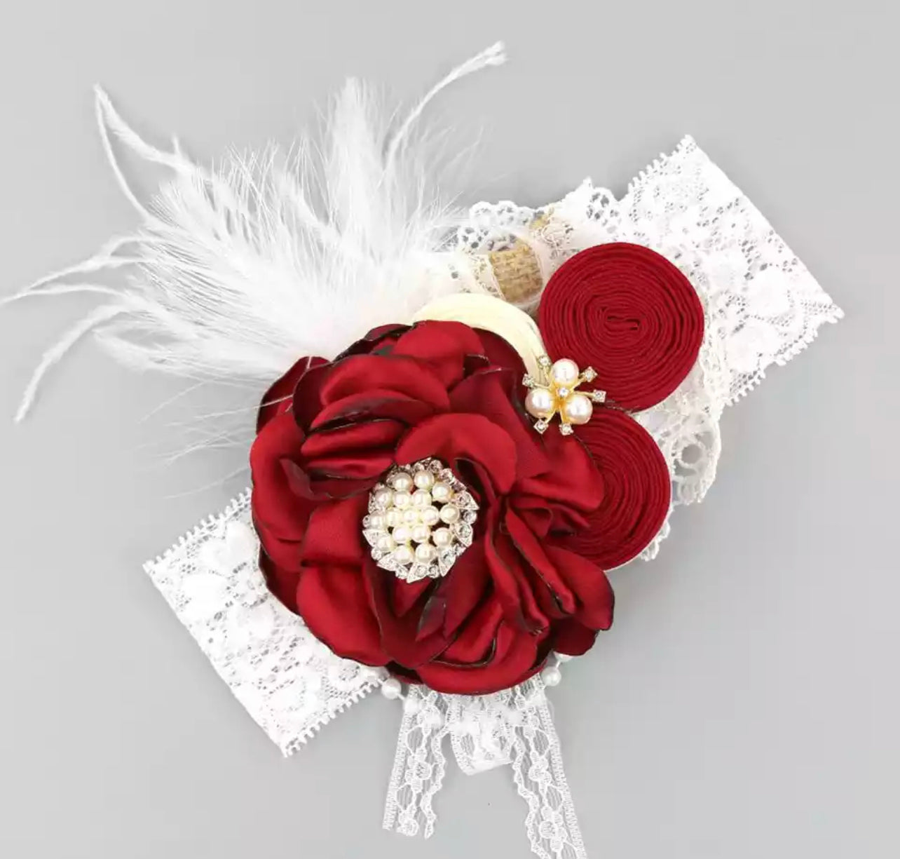 Fancy Sassy Headwrap- Red