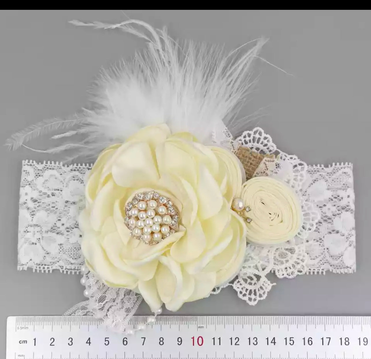 Fancy Sassy Headwrap- Ivory